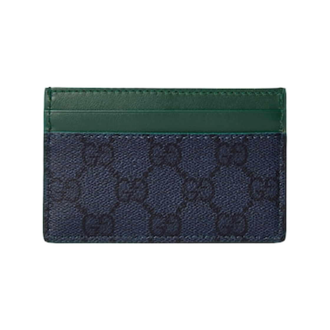 구찌 그린 GG 카드 케이스 다크 블루(Gucci Green GG Card Case Dark Blue) - 2