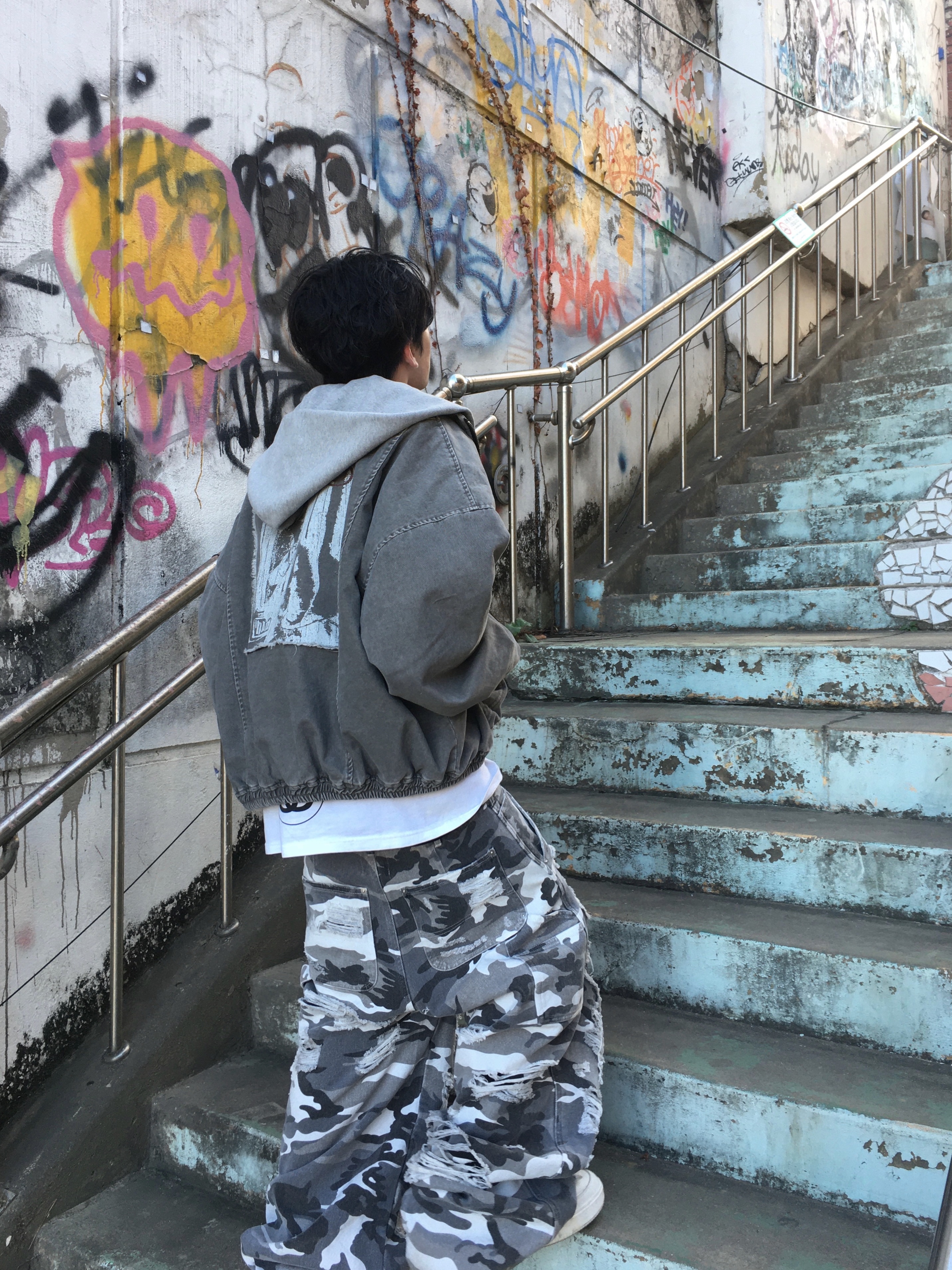 [예약 배송] qualisartifexpereo Hooligan Bomber 착용 스타일 - 1