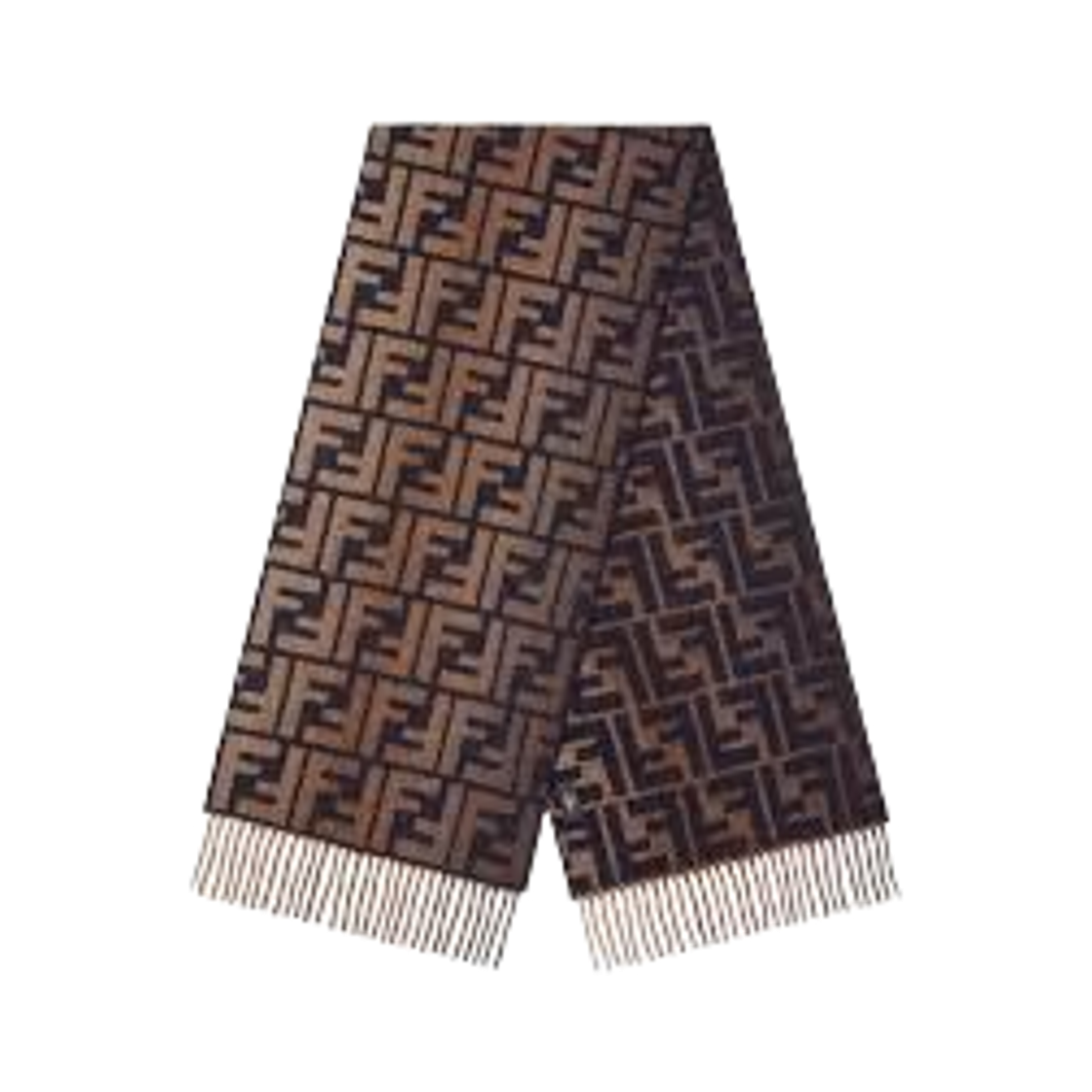 FXS471ATQCF0DE8 Fendi FF Wool Cashmere Muffler Multicolor