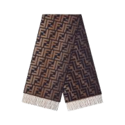 Fendi FF Wool Cashmere Muffler Multicolor