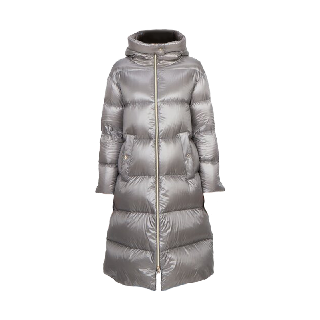 PI001519D-12017Z-9406 (W) Herno Nylon Ultralight Parka Light Grey