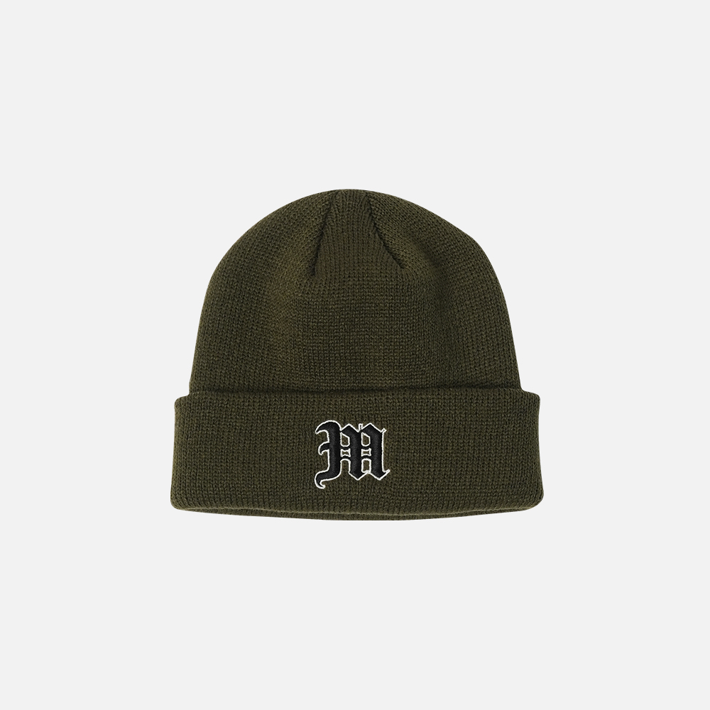 맨하탄 레코즈 오이 로고 비니 - 올리브(Manhattan Records OE Logo Beanie - Olive) - 2