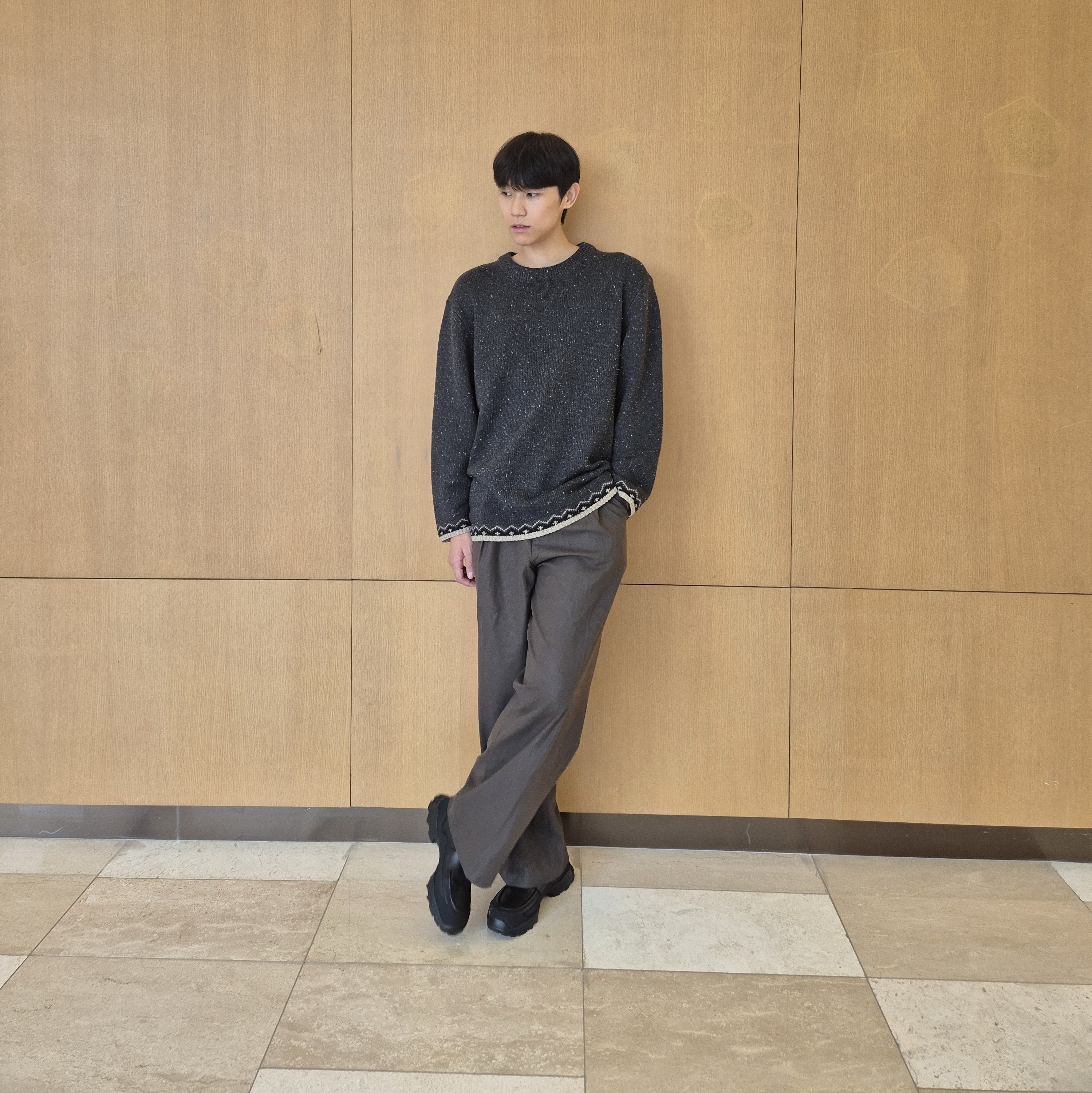 ROA Loafer Black - 25FW 착용 스타일 - 2