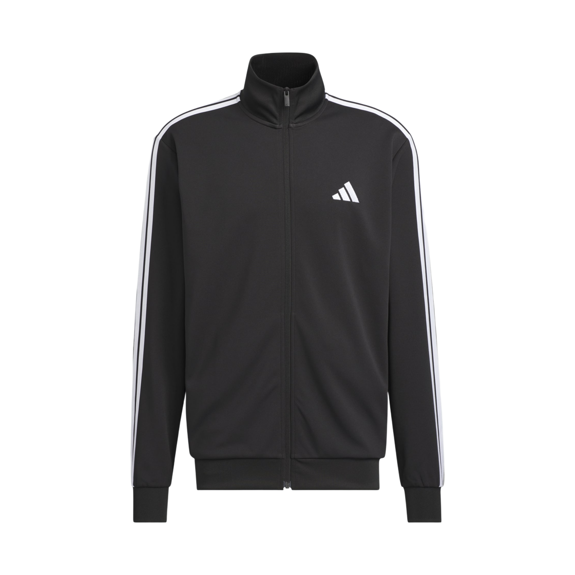 아디다스 3S 레귤러 핏 더블 니트 트랙 탑 블랙 화이트 - KR 사이즈(Adidas 3S Regular Fit Double Knit Track Top Black White - KR Sizing)