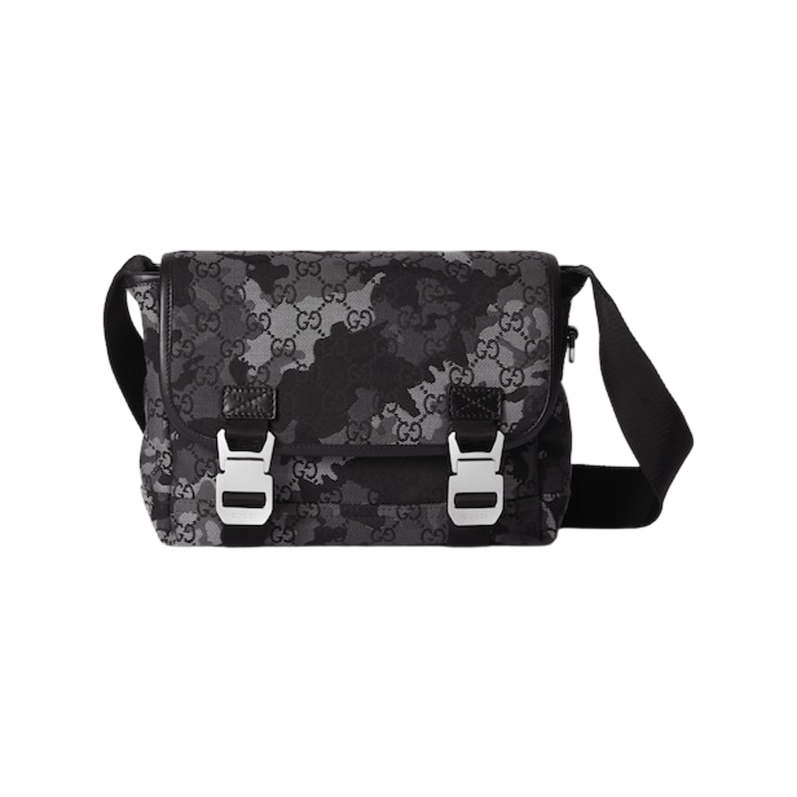 854745-FAFGL-8444 Gucci GG Canvas Small Crossbody Bag Black Camouflage