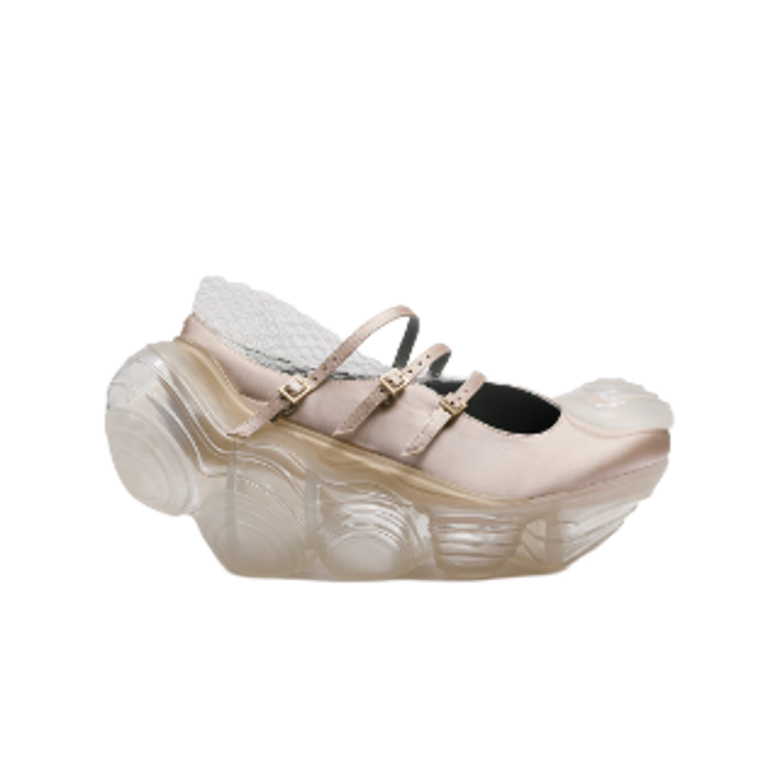 (W) 그라운즈 오이스터 메리제인 크림 클리어((W) Grounds Oyster Mary Jane Cream Clear)