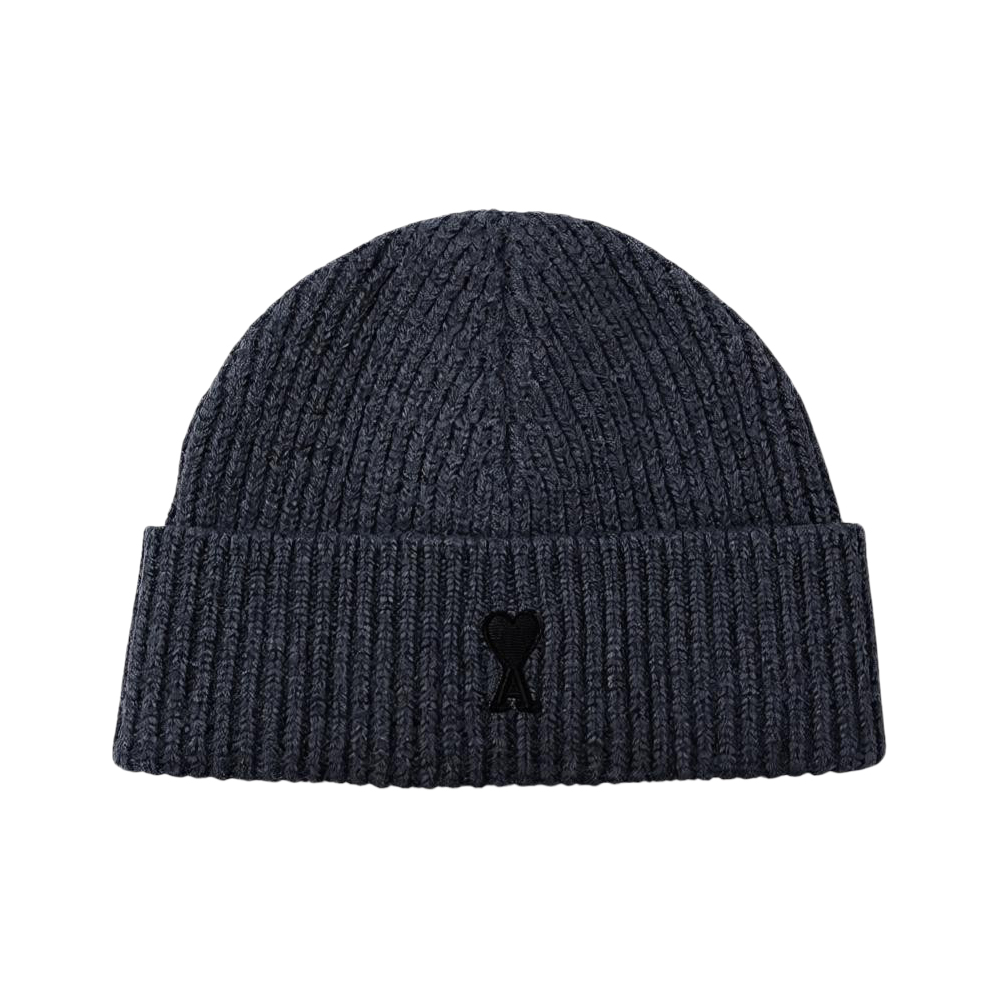 UBO006 018 0504 [15%쿠폰]Ami Heart Logo Beanie Charcoal