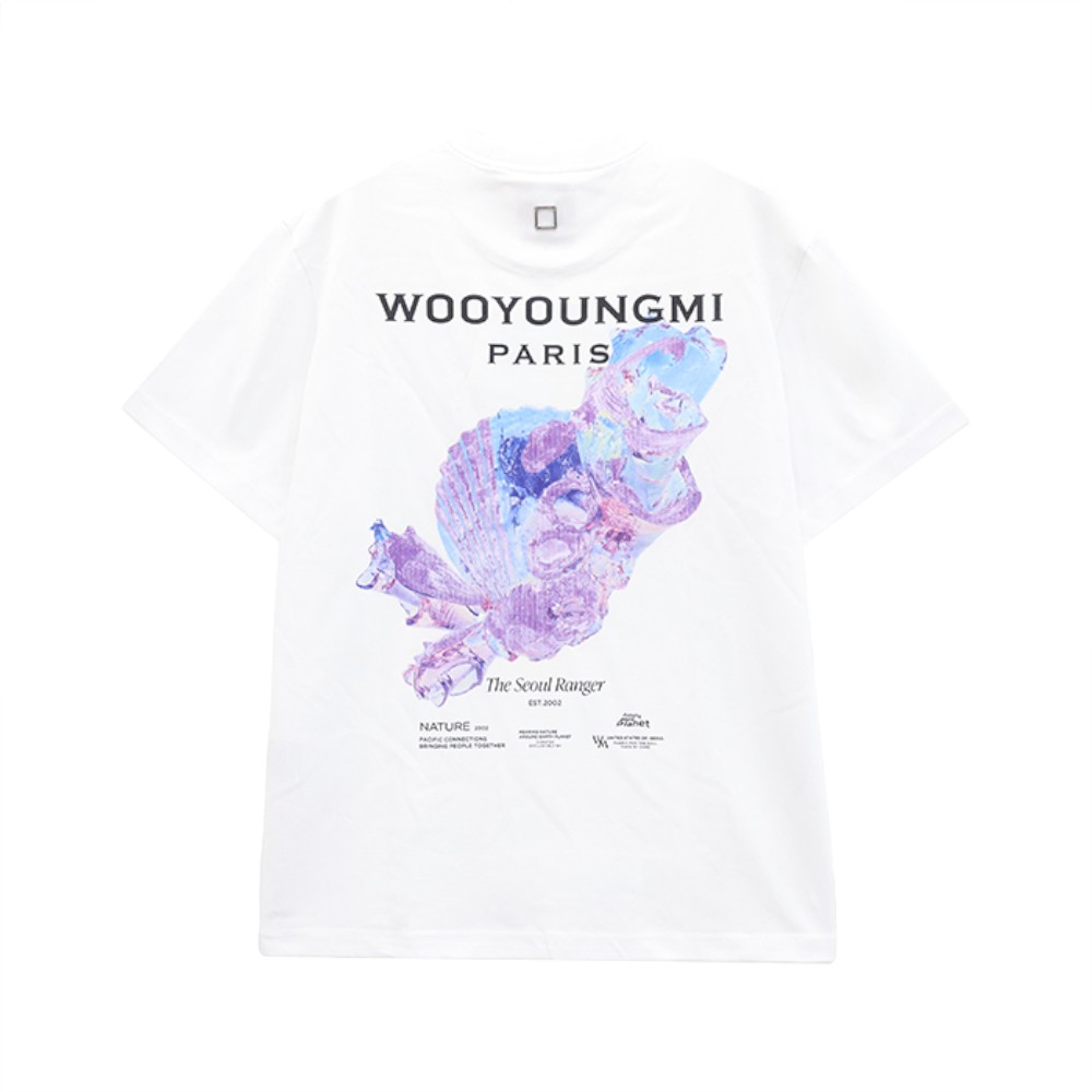 W251TS05701W [15%쿠폰]Wooyoungmi Back Logo Short Sleeve T-Shirt White