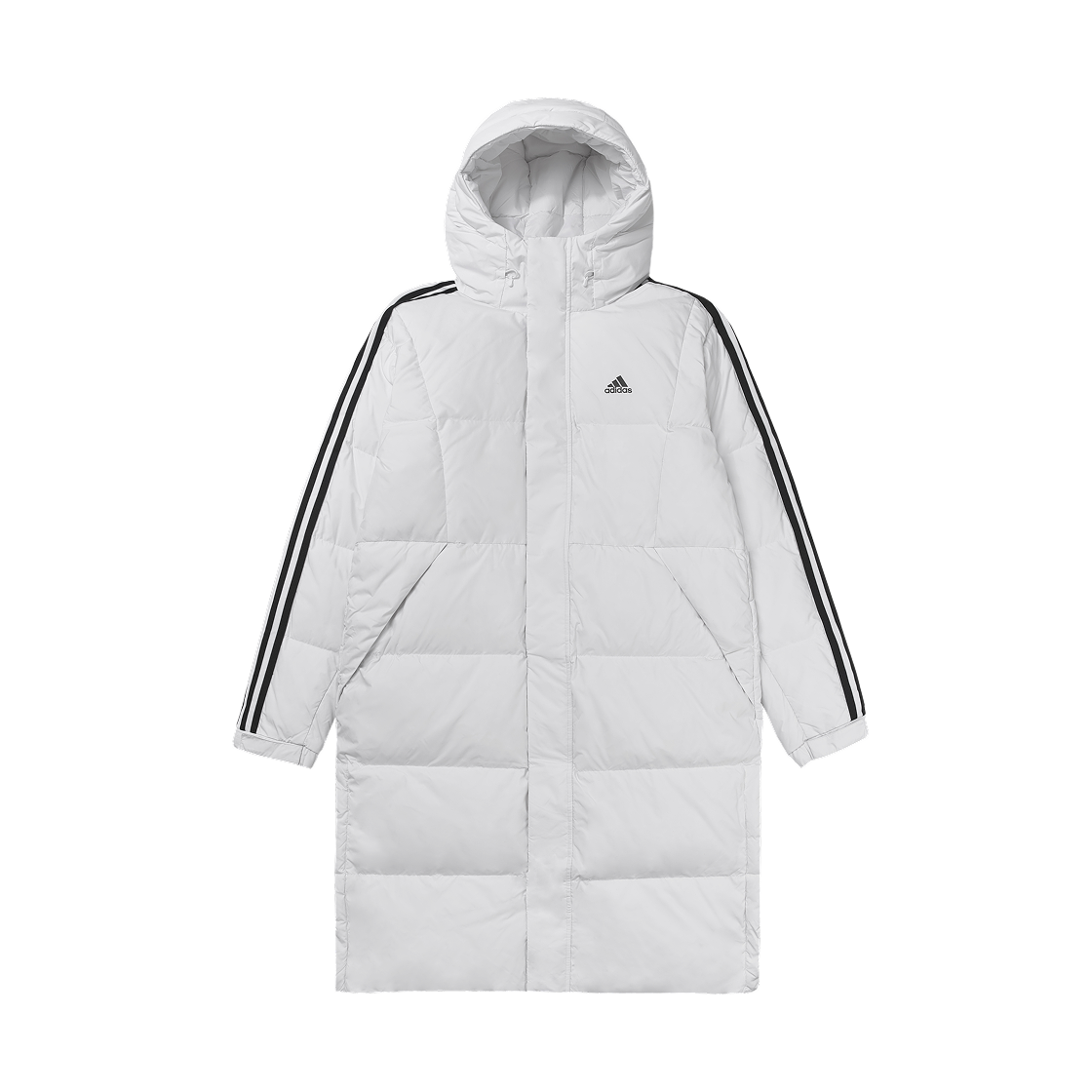 아디다스 3S 롱 다운 자켓 화이트 - KR 사이즈(Adidas 3S Long Down Jacket White - KR sizing)