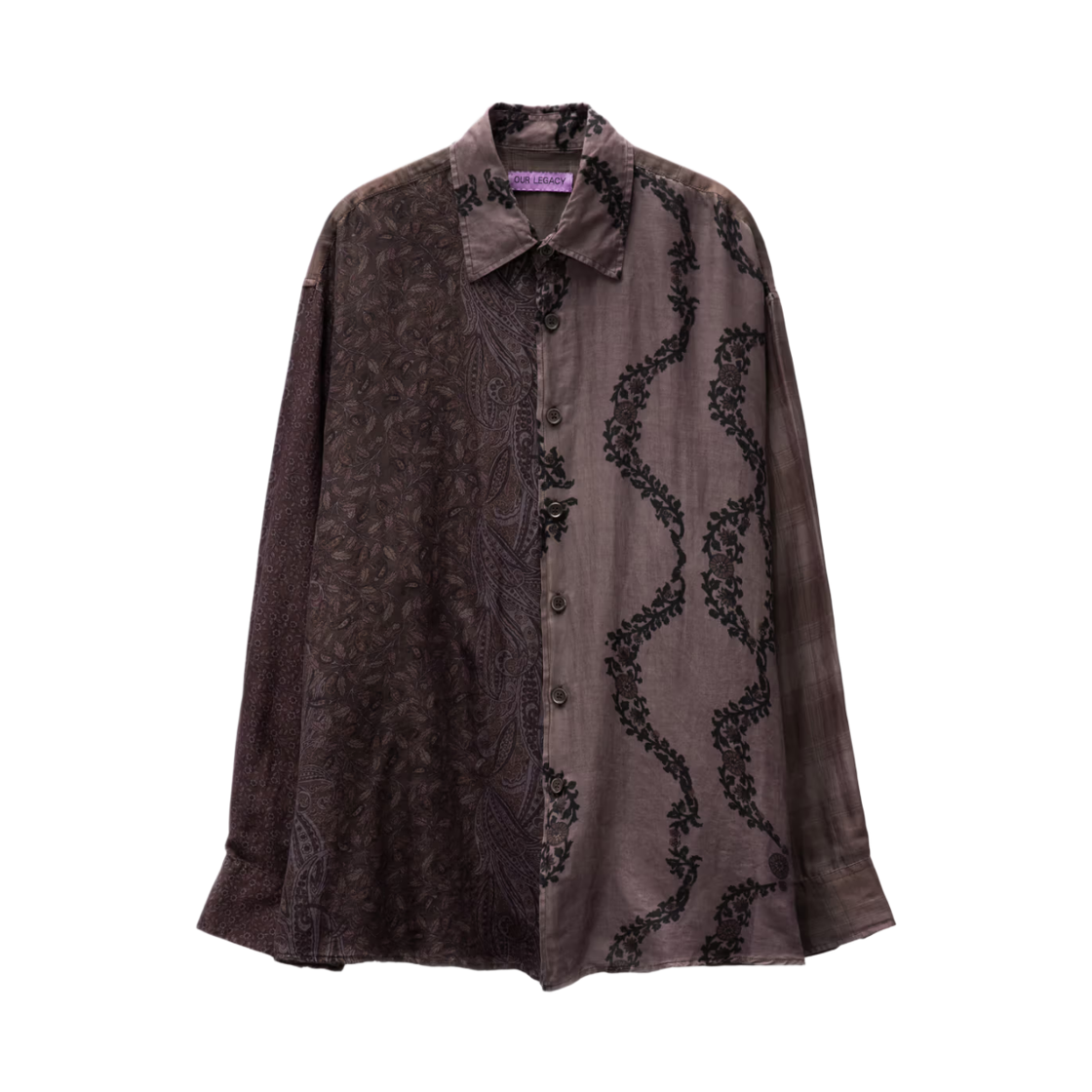 아워레가시 버로우드 셔츠 앤티크드 월페이퍼 프린트(Our Legacy Borrowed Shirt Antiqued Wallpaper Print) - 1