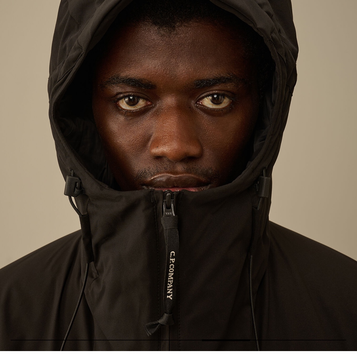 C.P. Company Pro-Tek Hooded Padded Jacket Black - 25FW 착용 스타일 - 4