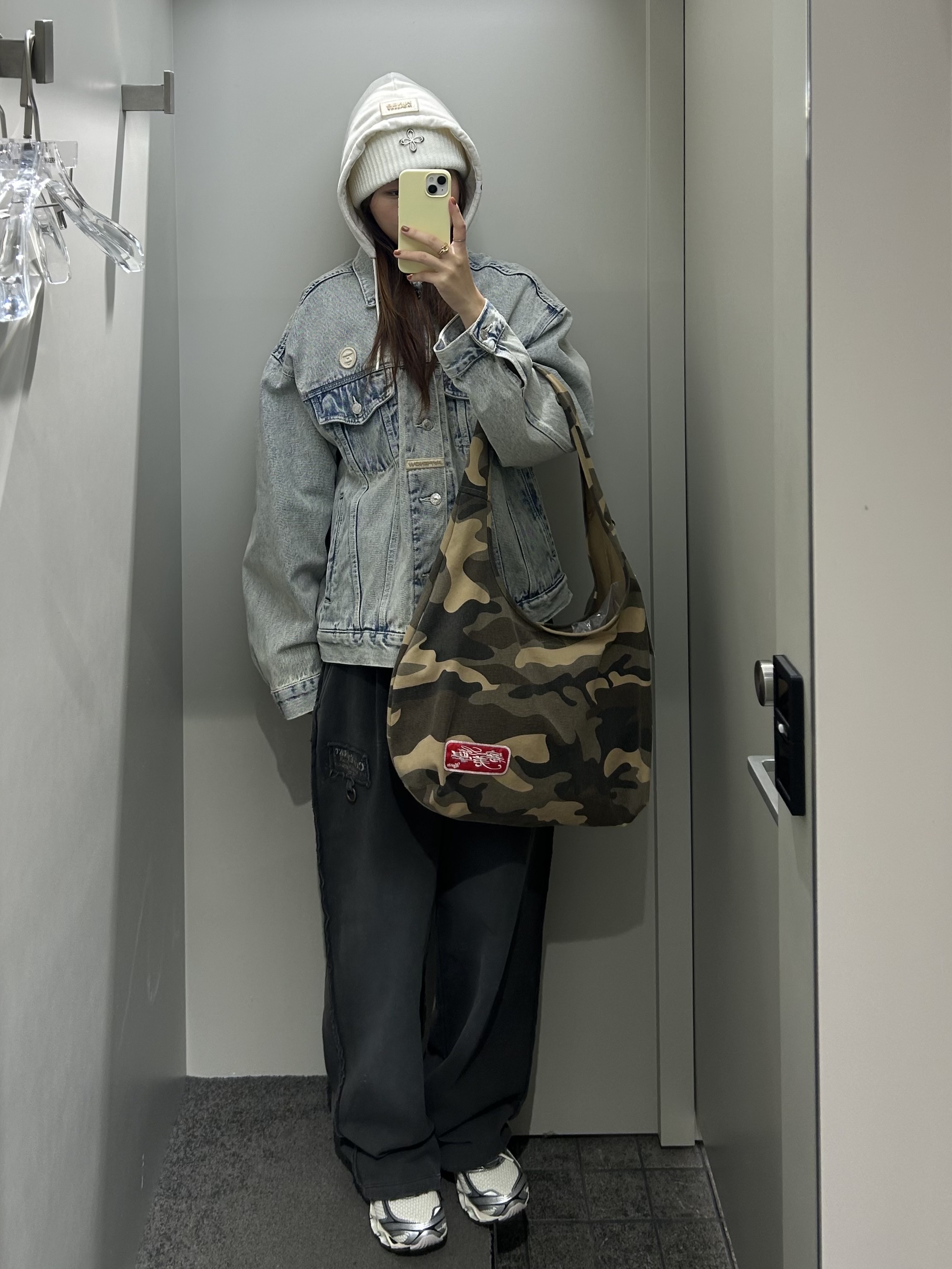 AAPE Now Light Weight Jacket Blue - 25SS 착용 스타일 - 4