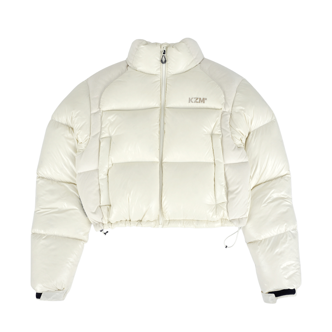 케이지엠 스웨이드 우먼 덕 다운 아이보리