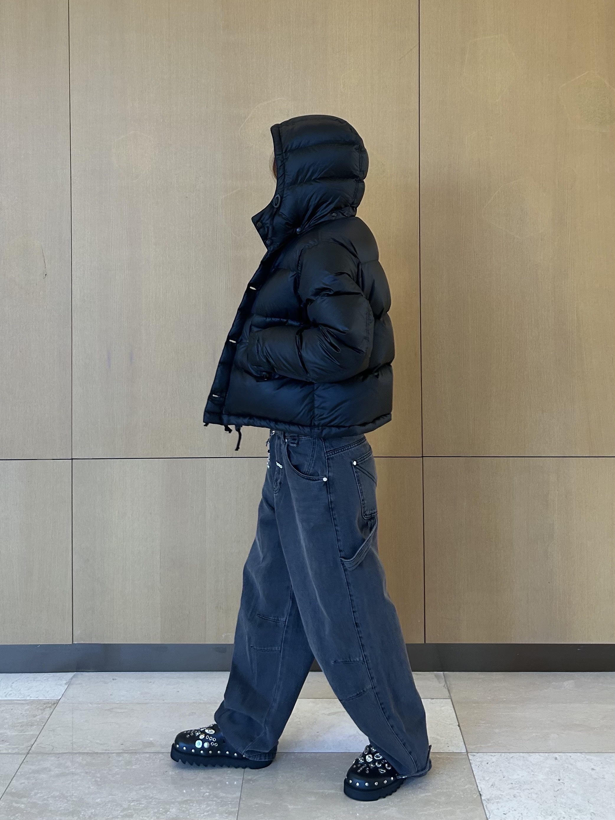 Eastlogue Woman MK3 Down Jumper Black - 25FW 착용 스타일 - 7