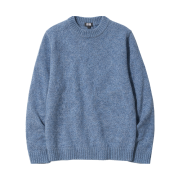 Uniqlo Souffle Yarn Crewneck Sweater Blue - JP