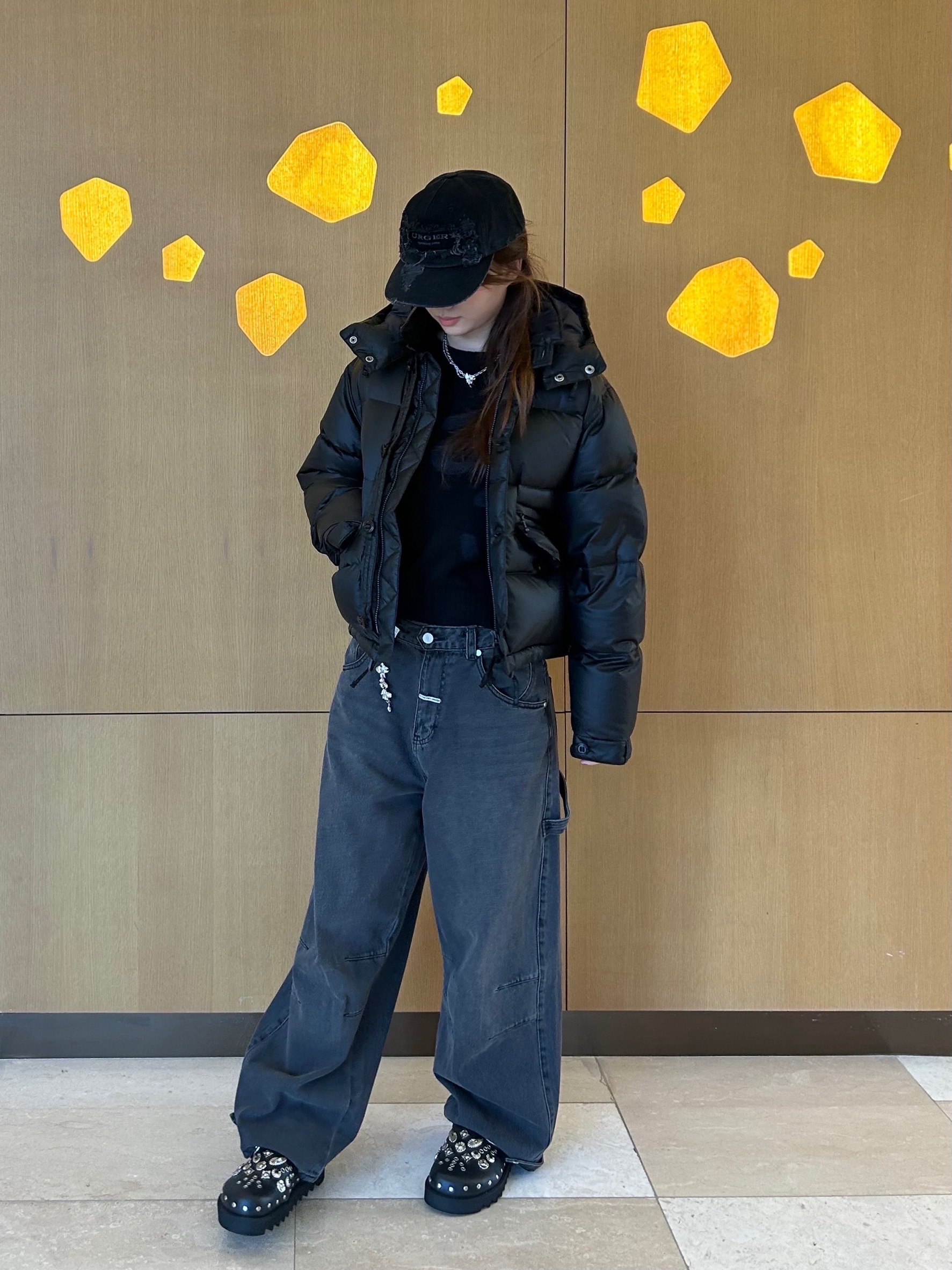 Eastlogue Woman MK3 Down Jumper Black - 25FW 착용 스타일 - 6