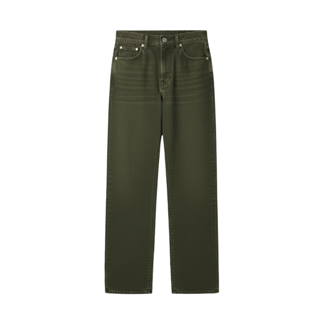 480743-54 (W) Uniqlo x JW Anderson Straight Jeans Green