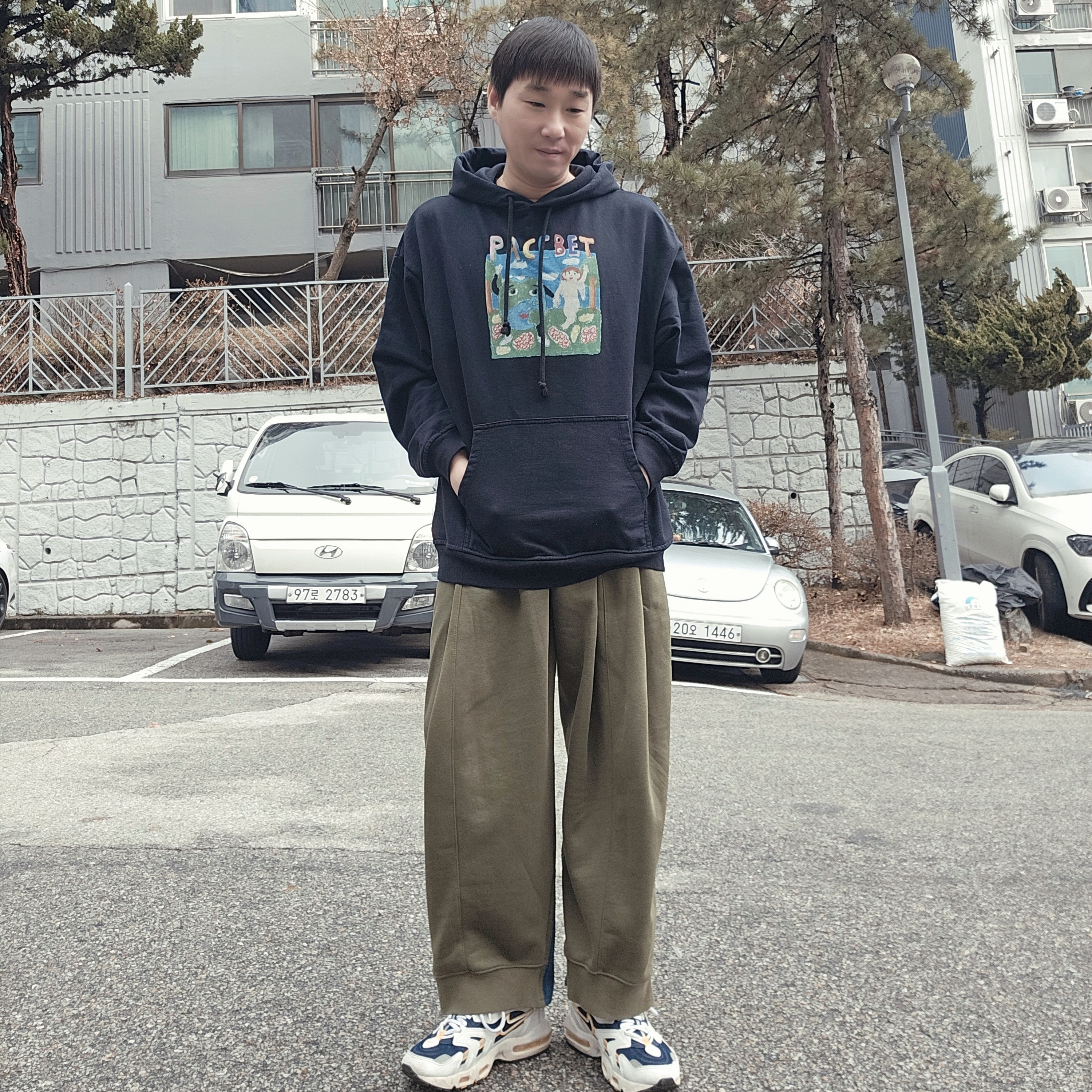 Nike Air Max 96 II Midnight Navy 착용 스타일 - 2