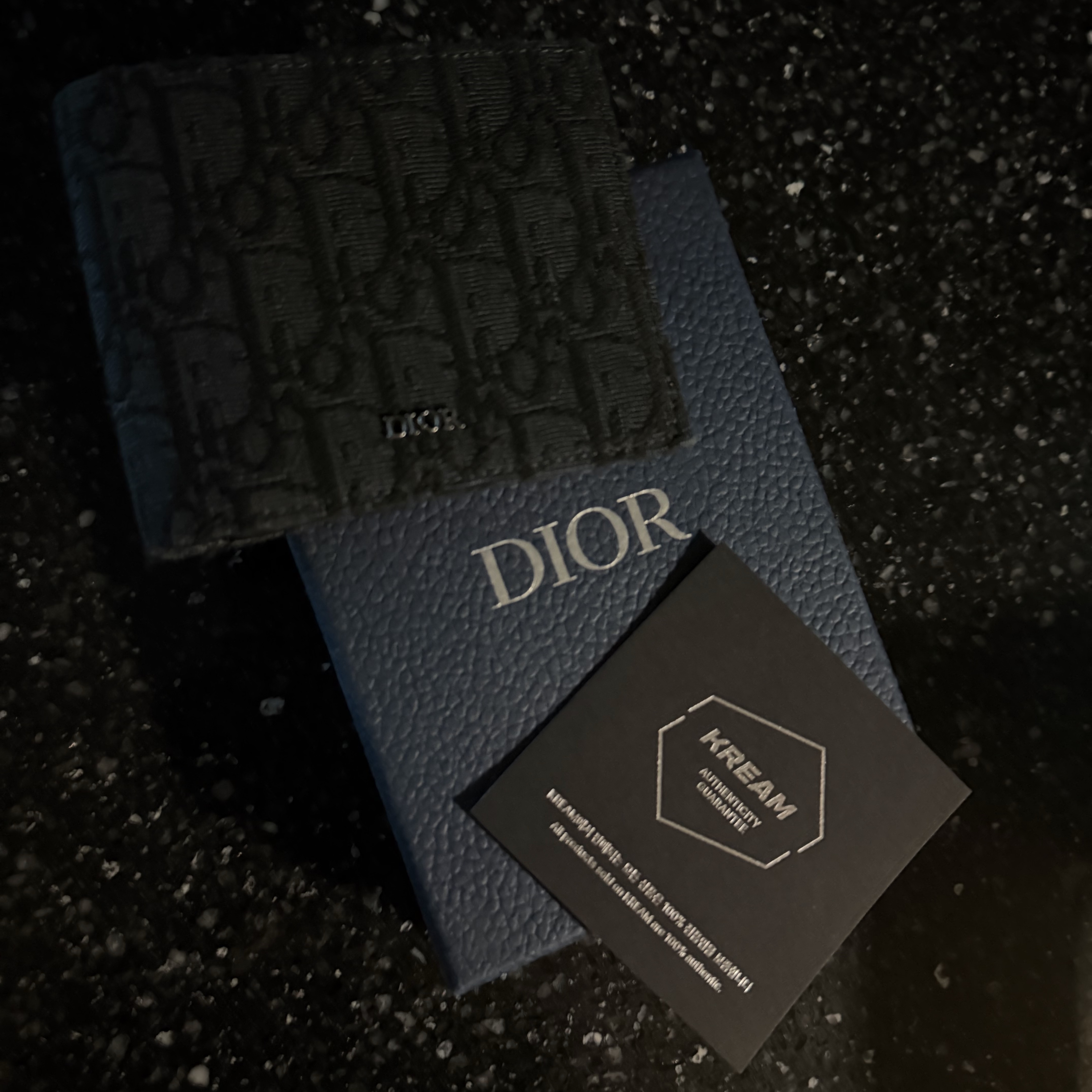 Dior Wallet Black Dior Oblique Jacquard 착용 스타일