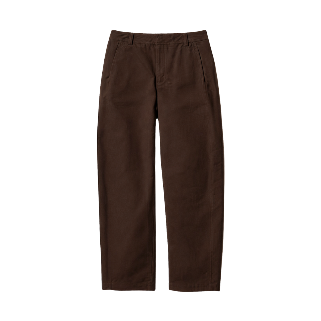 482287-39 Uniqlo Jersey Barrel Leg Pants Dark Brown - JP
