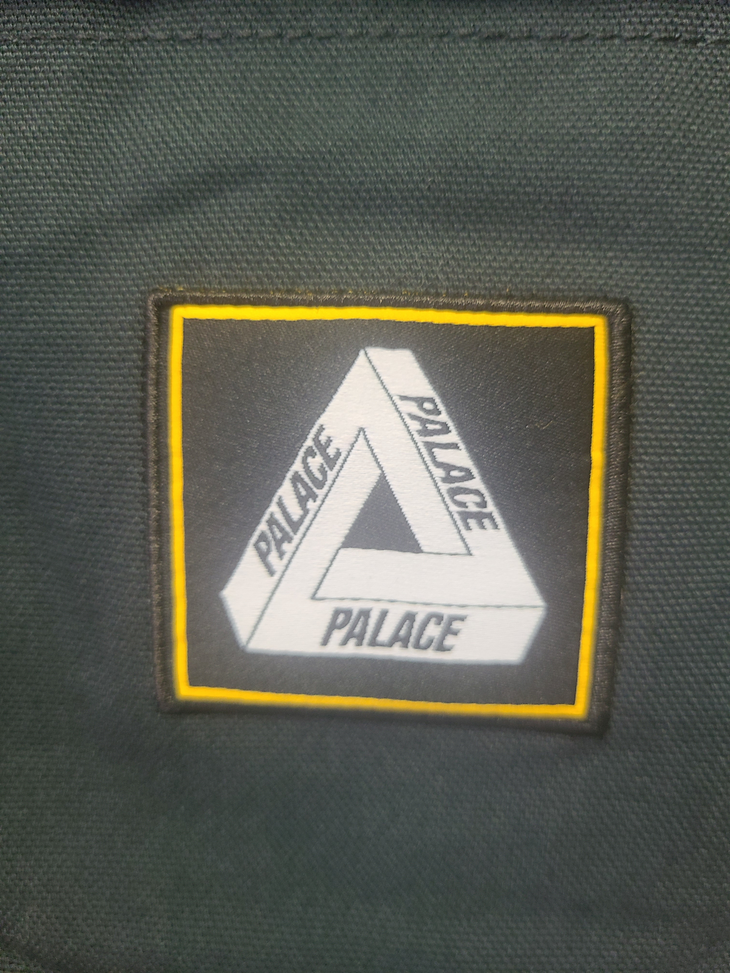 Palace Cordura Duck Canvas Jacket Onyx - 24FW, Ader Error Sig; TRS Tag Sweatshirt 01 Navy 착용 스타일 - 4