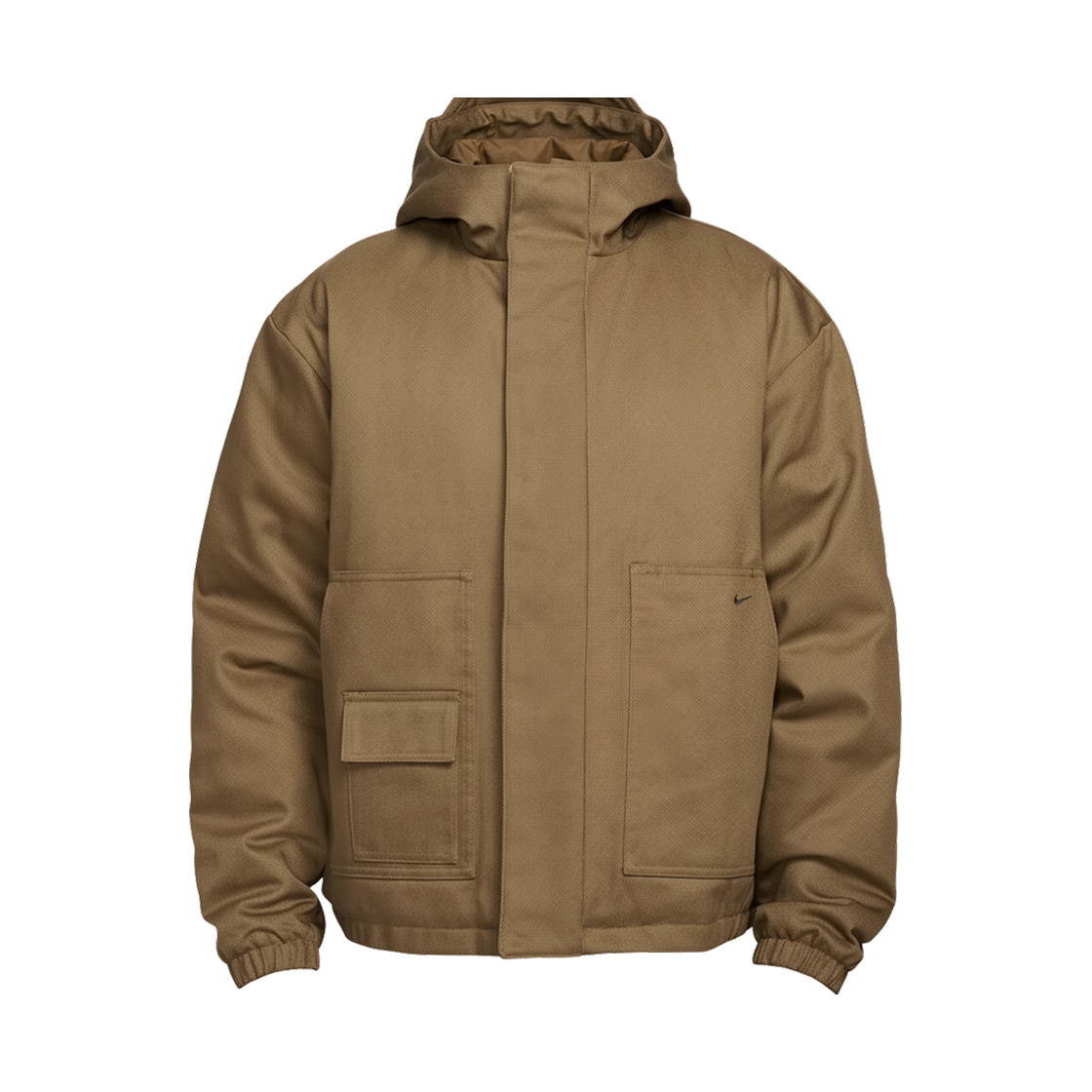 HV1323-235 Nike Life Shed Jacket Mosswood Brown Black (HV1323-235)