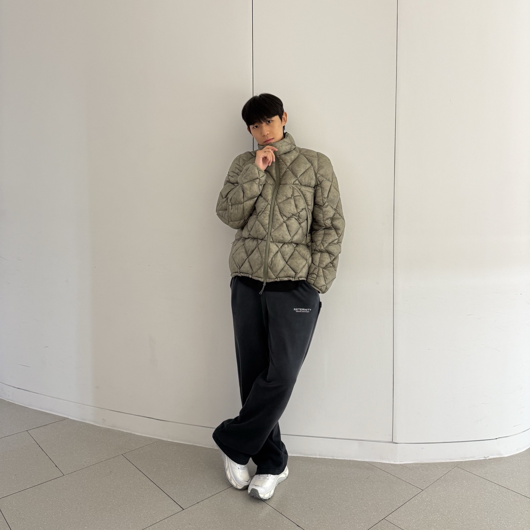 Hoka Mafate Speed 2 Cosmic Grey Alabaster - 25FW 착용 스타일 - 6