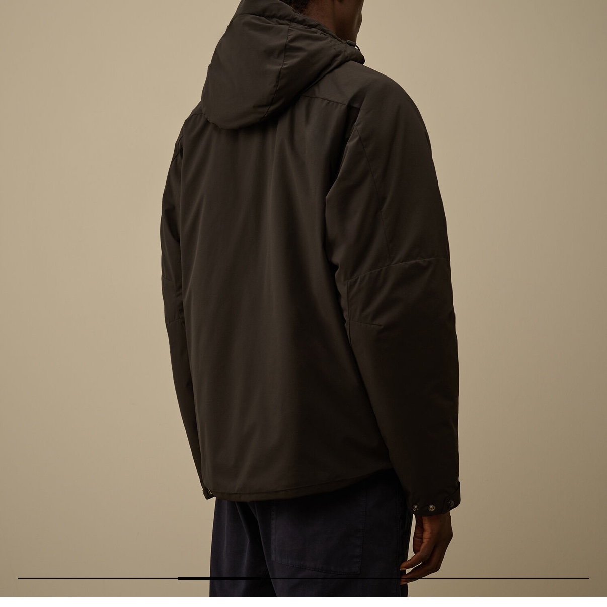 C.P. Company Pro-Tek Hooded Padded Jacket Black - 25FW 착용 스타일 - 3