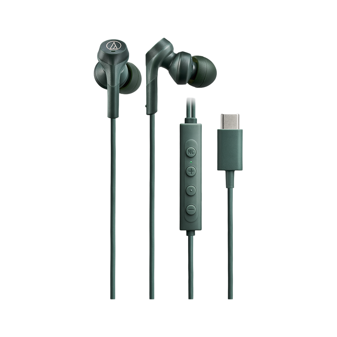 오디오테크니카 공식수입원 ATH-CKS330NC 노이즈캔슬링 C타입 인이어 이어폰 그린(Audio-Technica ATH-CKS330NC USB Type C Noise Cancelling In-Ear Headphones Green)