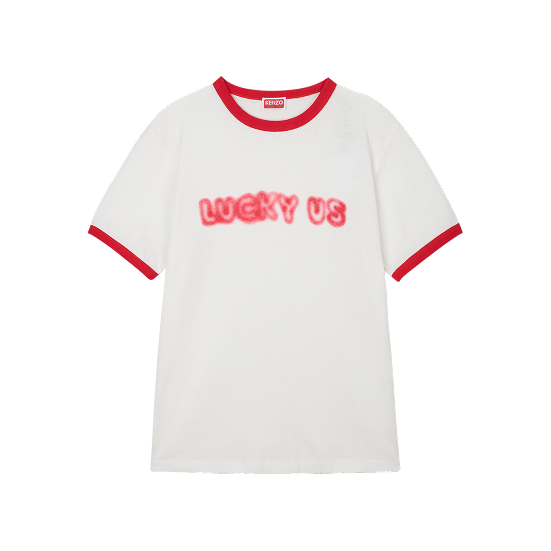 KM6BTSSKZ11WT Kenzo Gots Kenzo Words Slim T-Shirt Off White - 26SS