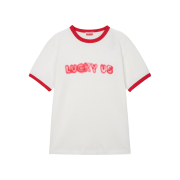 Kenzo Gots Kenzo Words Slim T-Shirt Off White - 26SS