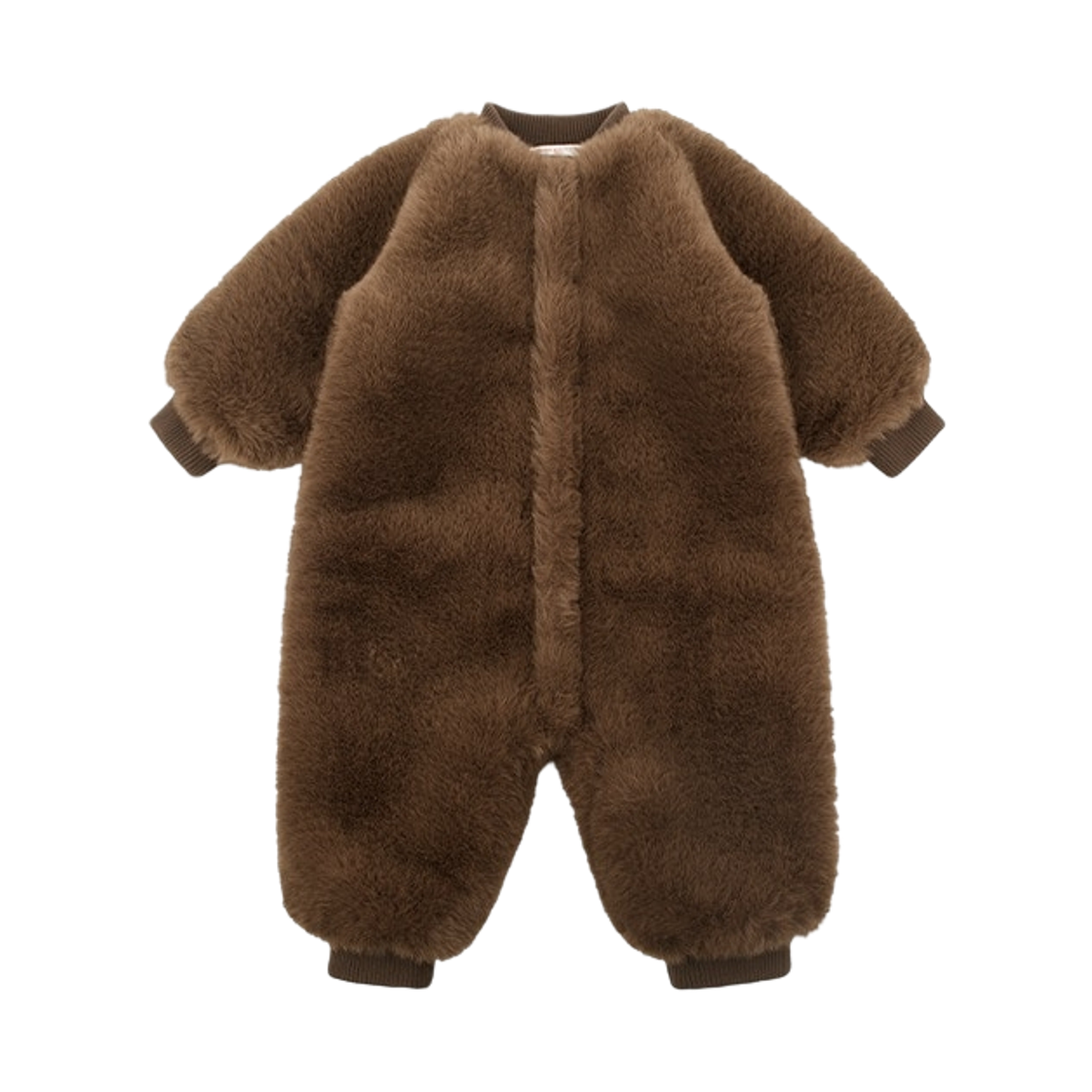 (키즈) 몬치치 x 베베드피노 퍼 오버올 브라운((Kids) Monchhichi x Bebe De Pino Fur Overall Brown)