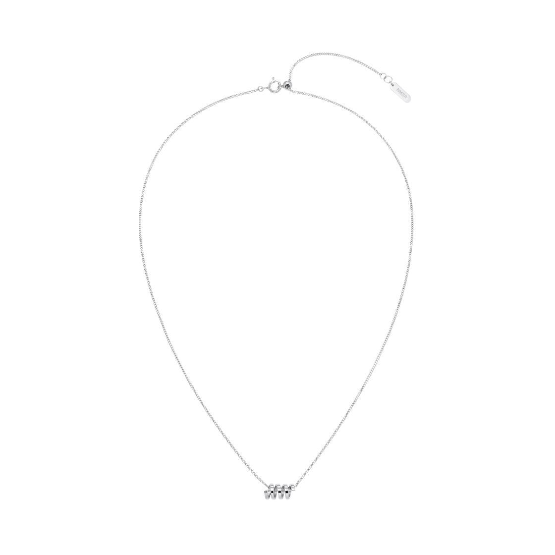 넘버링 #4809 플랫 코일 펜던트 네크리스 실버(NUMBERING #4809 Flat Coil Pendant Necklace Silver)