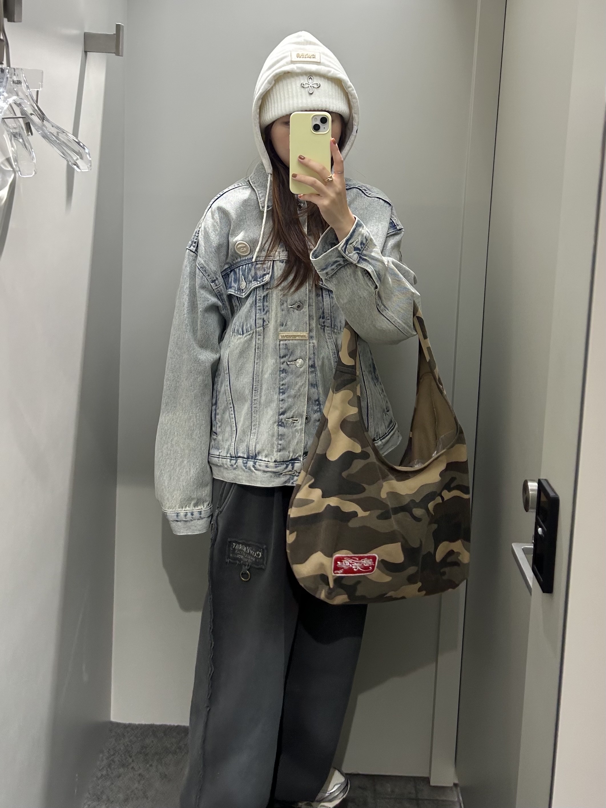 AAPE Now Light Weight Jacket Blue - 25SS 착용 스타일 - 2