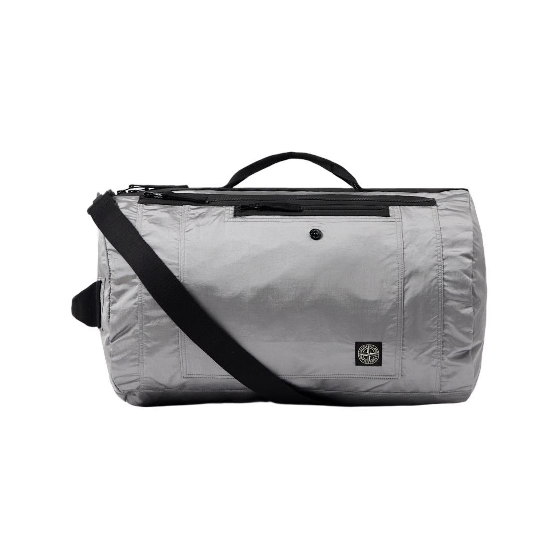L1S1592000-11S0251-V0061 Stone Island 9200011 Coated Nylon Metal In Econyl Duffle Bag with Removable Strap Pearl Grey - 26SS