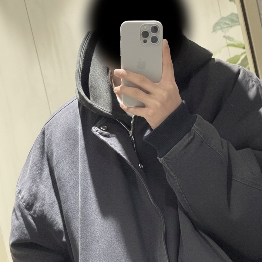 논노드 서퍼 다이 서지 봄버 자켓 빈티지 네이비 블랙 | Nonnod | KREAM