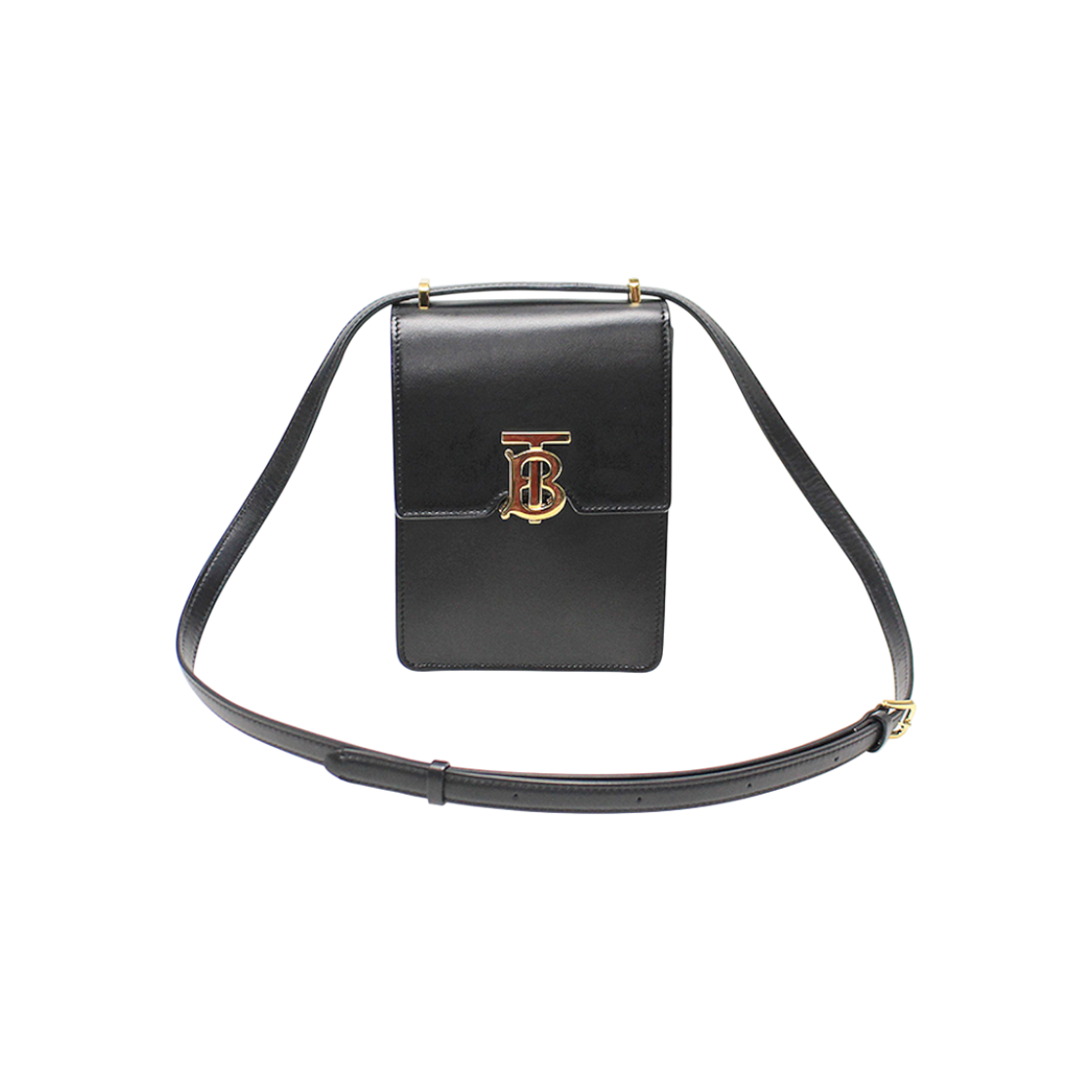 버버리 80330421 블랙 스무스 카프스킨 금장 로빈 미니 숄더백(Burberry Black Smooth Calfskin Gold-Tone Robin Mini Shoulder Bag)