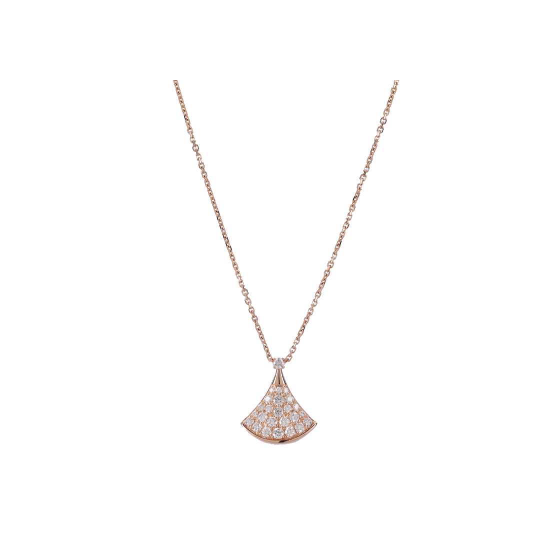 IT88VW8BDMM6 Bulgari Diva's Dream Necklace in 18K Rose Gold with Diamonds