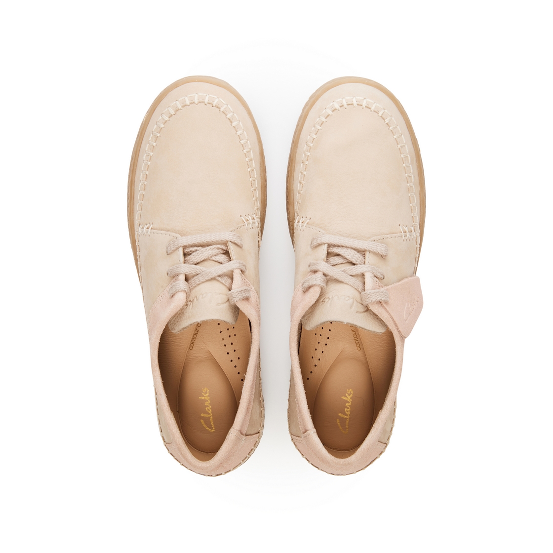 클락스 여성 쿠션 스티치 스니커즈 베이지(Clarks Women’s Cushioned Stitch Sneakers Beige) - 4