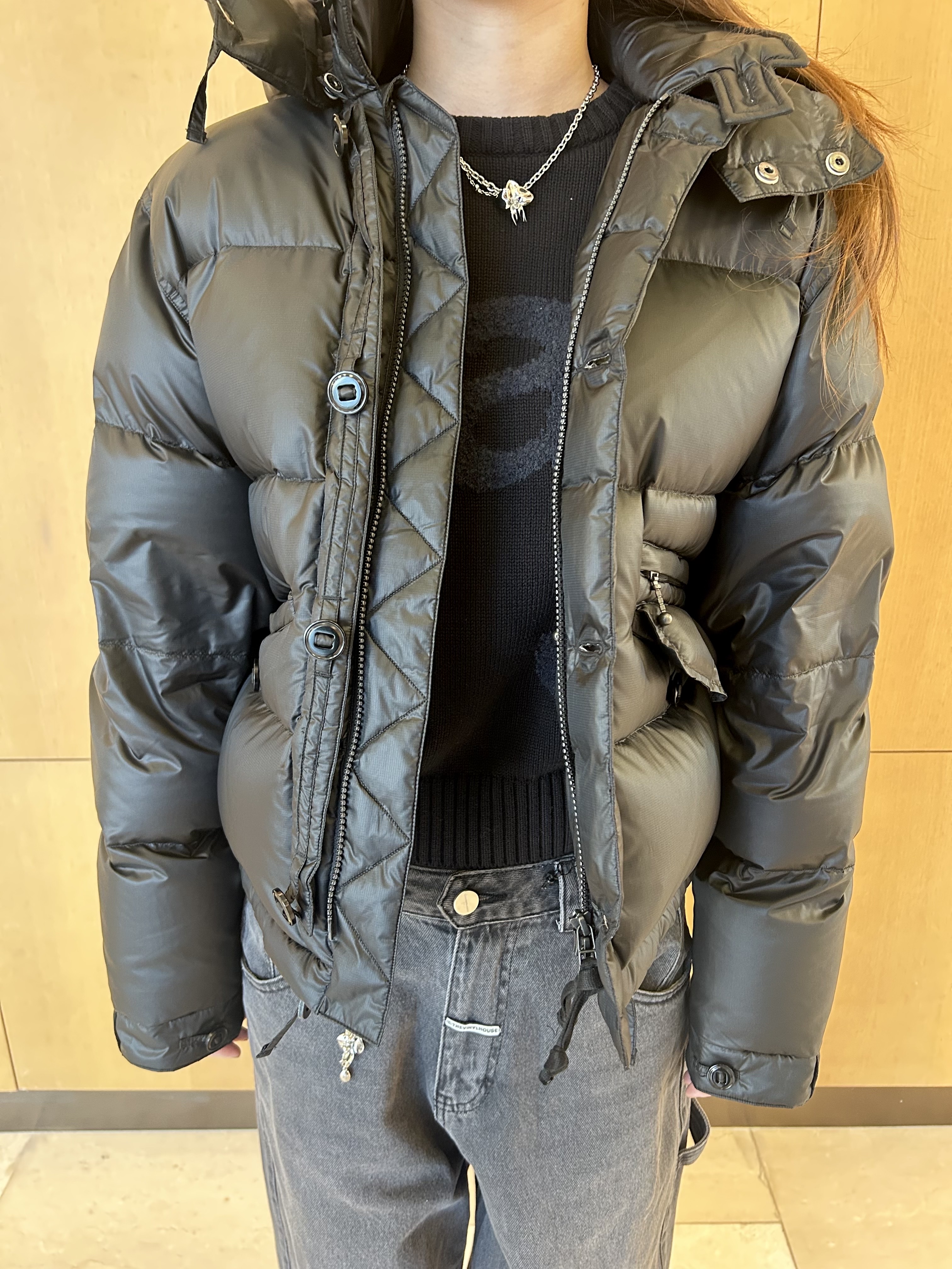 Eastlogue Woman MK3 Down Jumper Black - 25FW 착용 스타일 - 2