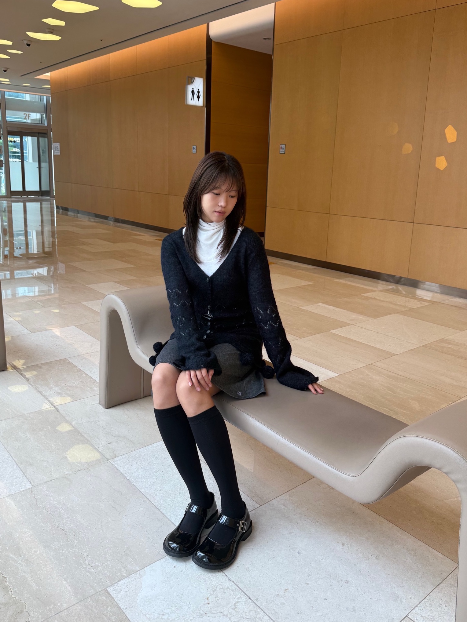 Phileo Women Mary Jane Black - 25FW 착용 스타일 - 10