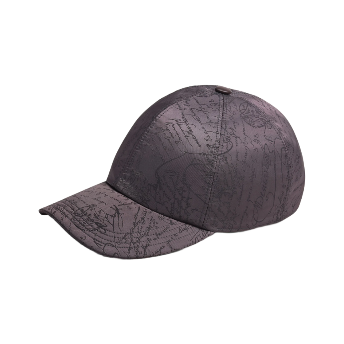 벨루티 나일론 스크리토 패턴 베이스볼 캡 웜 그레이(Berluti Nylon Scritto Pattern Baseball Cap Warm Grey)