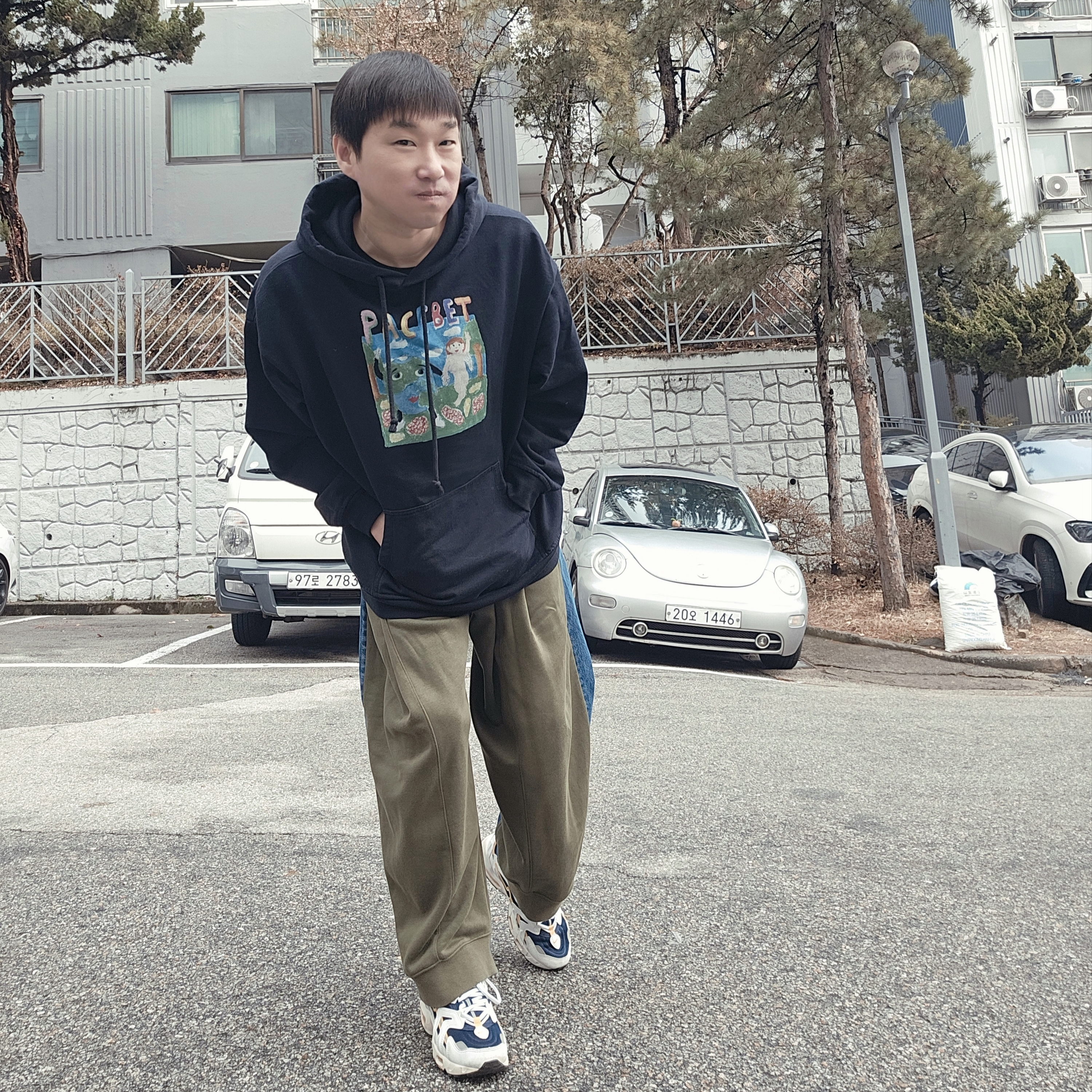 Nike Air Max 96 II Midnight Navy 착용 스타일 - 1