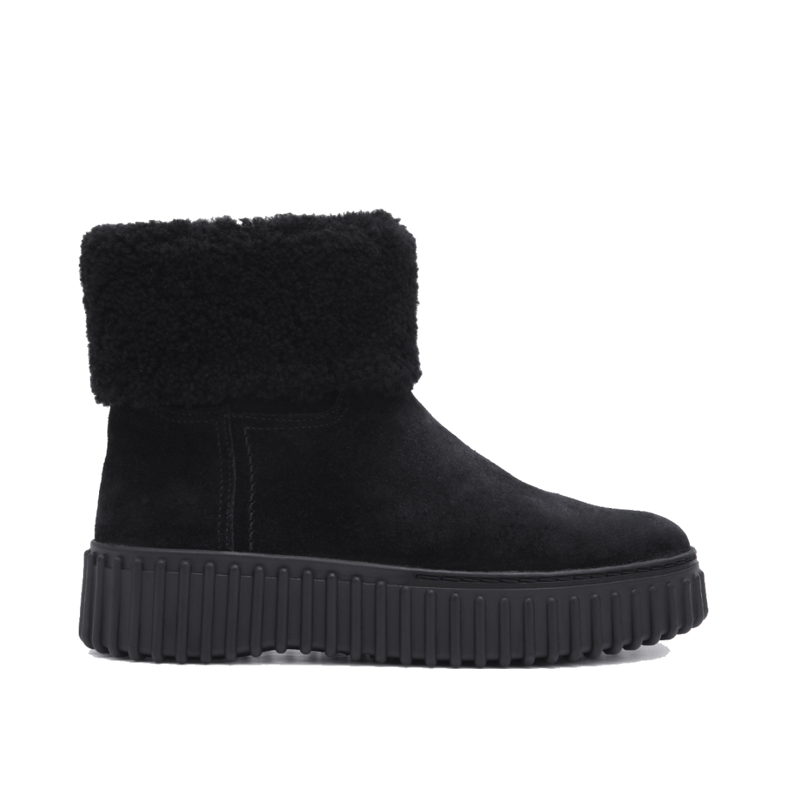 CLABOC4345WF1 Clarks Women’s Torhill Shearling Winter Boots Black