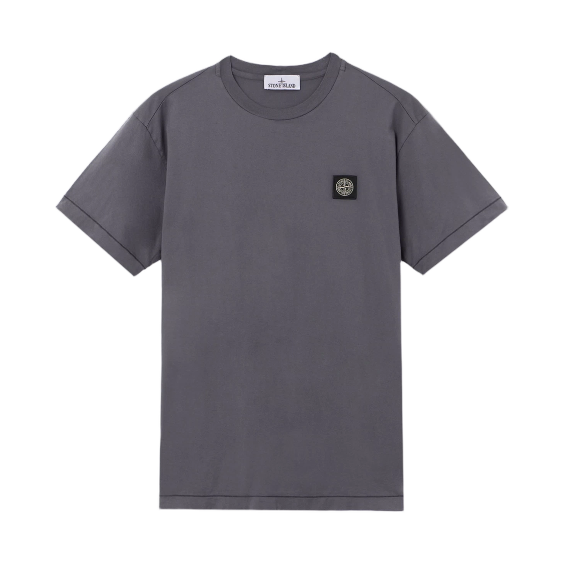 L1S1521000-27S0013-V002D Stone Island 2100027 60/2 Cotton Jersey Slim-Fit T-Shirt with Compass Patch Blue Grey - 26SS