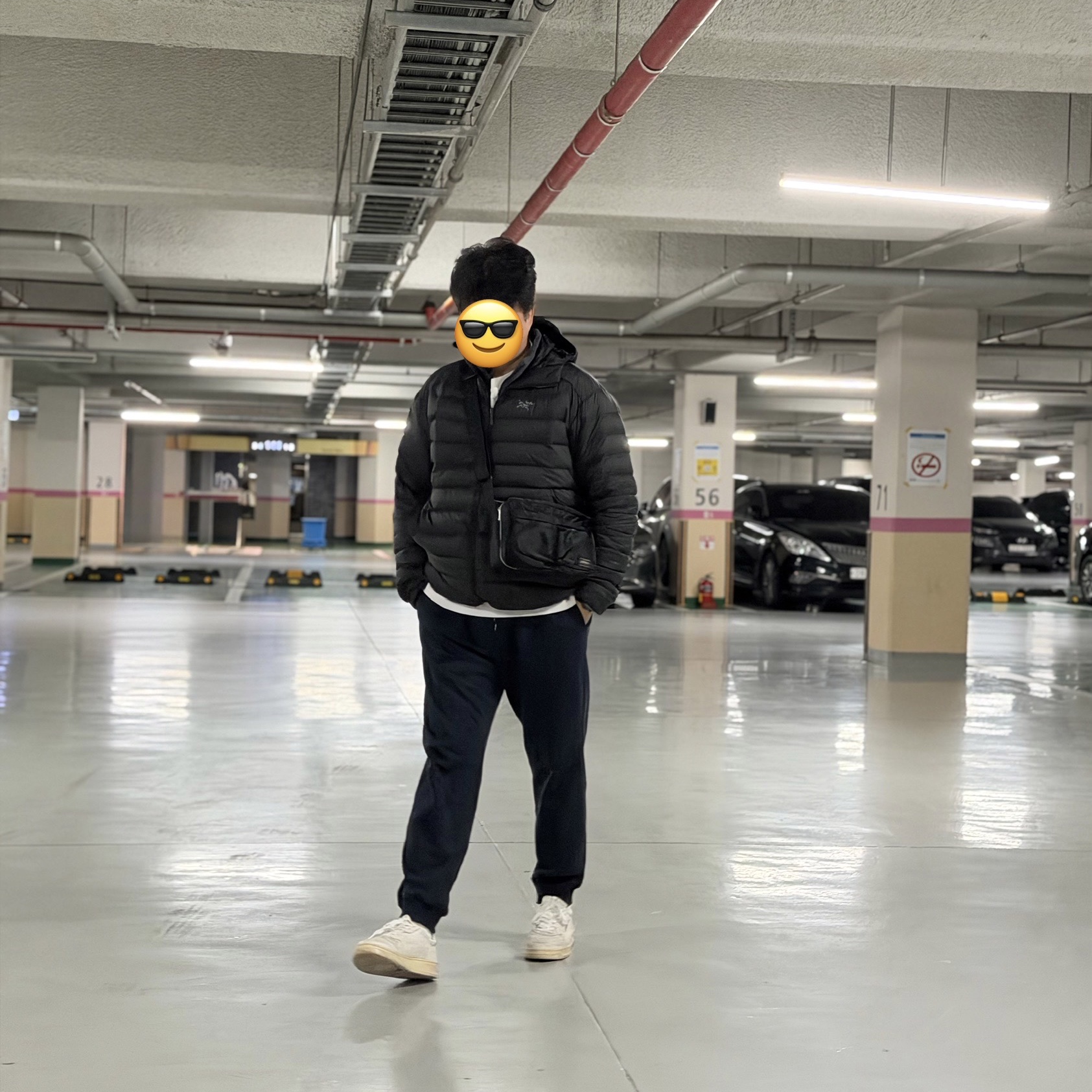 Porter Tanker Shoulder Bag S Black, Arc'teryx Cerium Hoody Black 착용 스타일