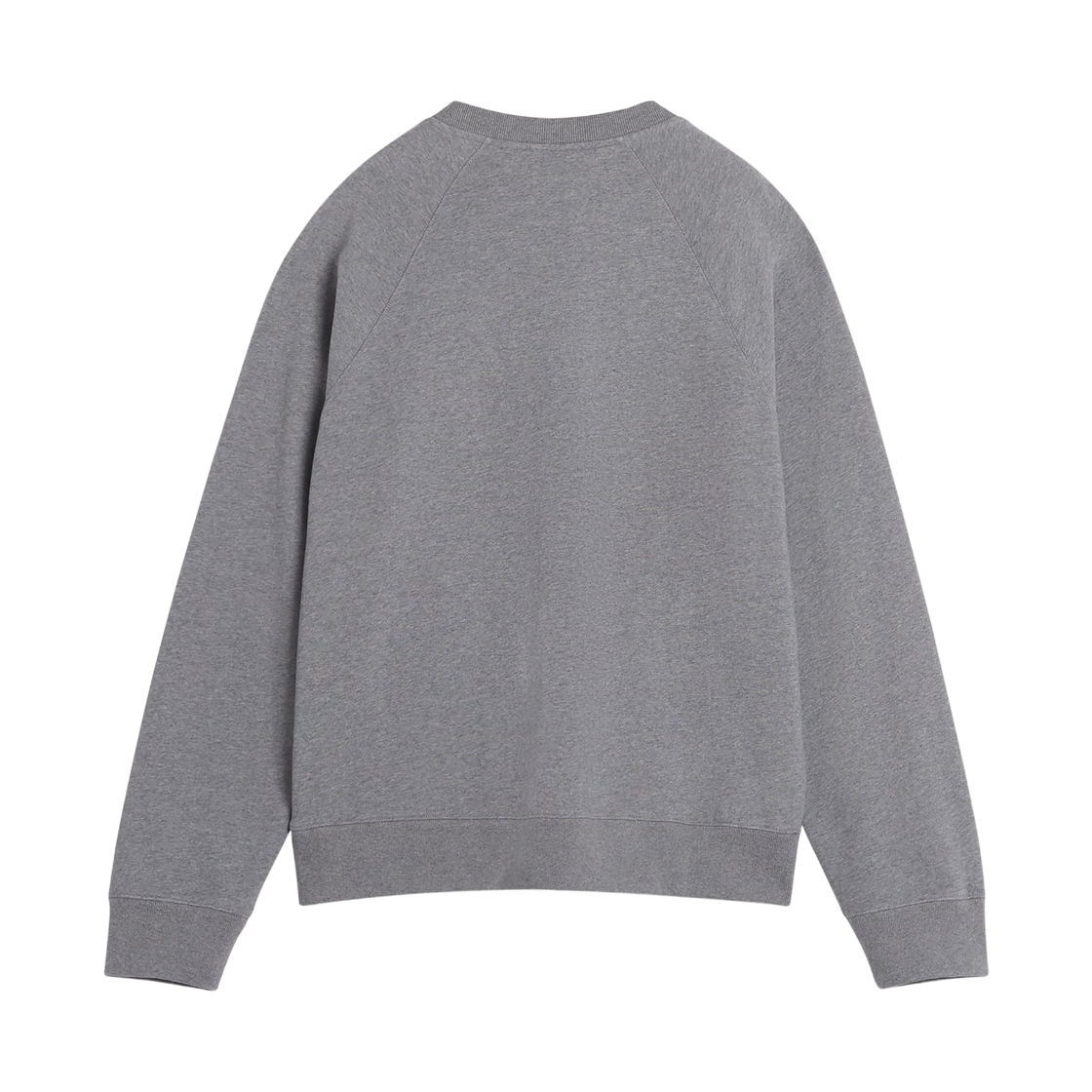 메종 키츠네 자수 오버사이즈 래글런 스웨트셔츠 미디움 그레이 멜란지(Maison Kitsune Embroidery Oversize Raglan Sweatshirt Medium Grey Melange) - 2