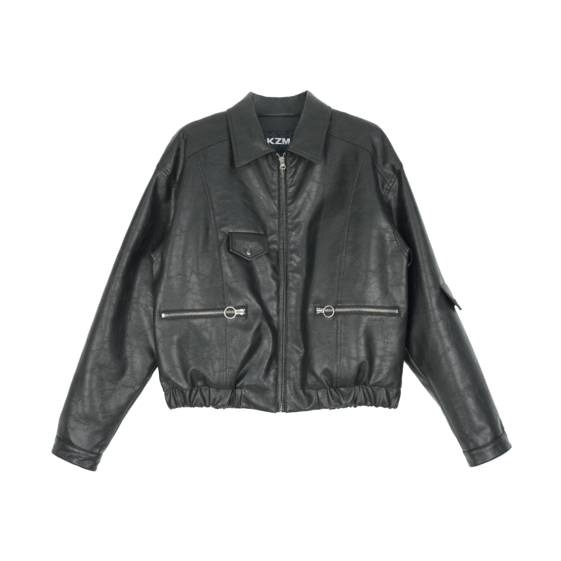 케이지엠 신디 레더자켓 블랙(KZM Cindy Leather Jacket Black)