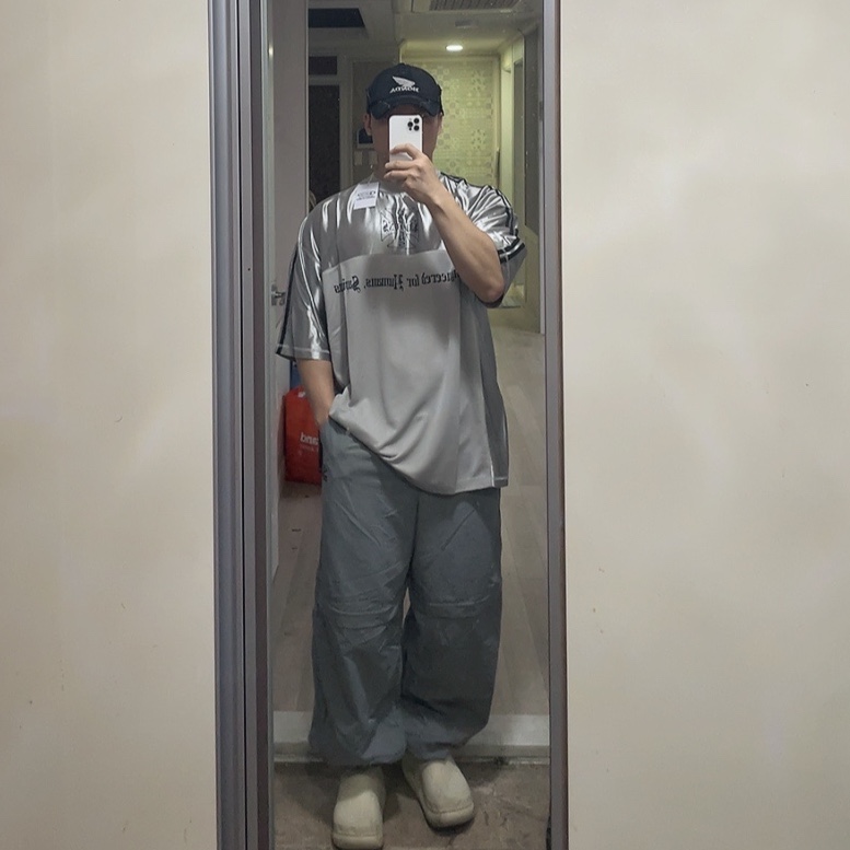 Sapiens Neo Rugby Over Fit  Short Sleeves Gray, Crocs Classic Crush Boot Bone 착용 스타일 - 1