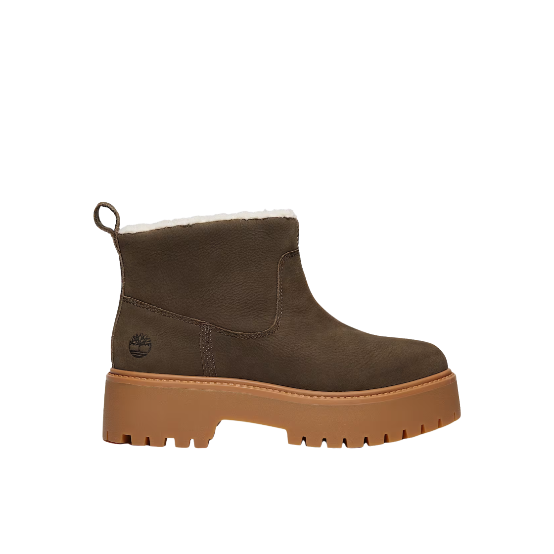 (W) 팀버랜드 스톤 스트릿 웜 라인드 플랫폼 부츠 다크 브라운 풀 그레인((W) Timberland Stone Street Warm Lined Platform Boots Dark Brown Full Grain) - 1